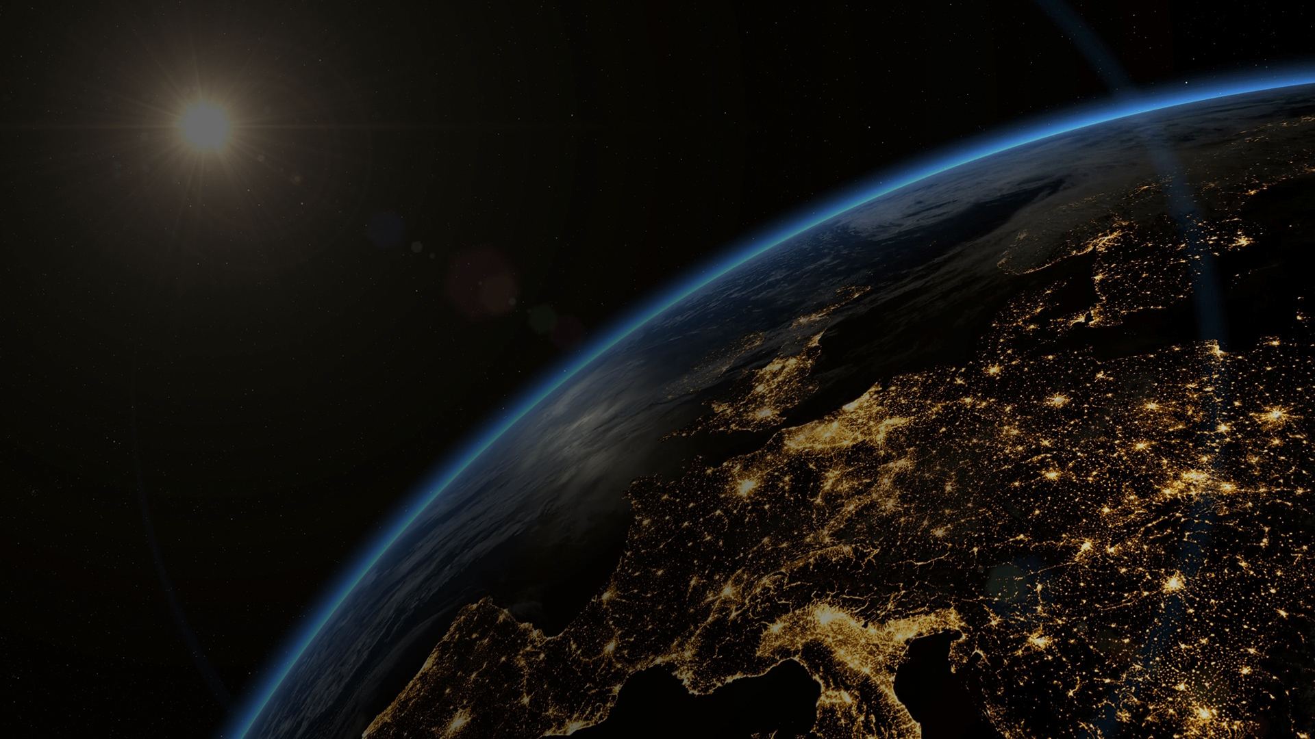 Earth from orbit at night — global reach